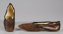 Slippers, British, 1845-65. Creator: Marsh.