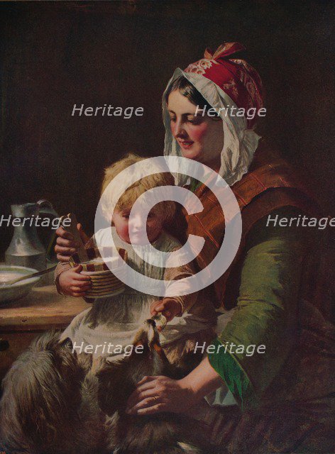 'Meal Time', c1850, (c1915). Artist: John Phillip.