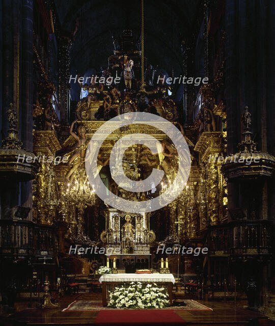 Main Chapel, Cathedral of Santiago, Santiago de Compostela, Galicia, Spain, 2008.  Creator: LTL.