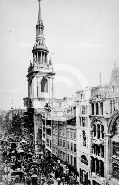 St Mary-le-Bow, London. Artist: London Stereoscopic & Photographic Co