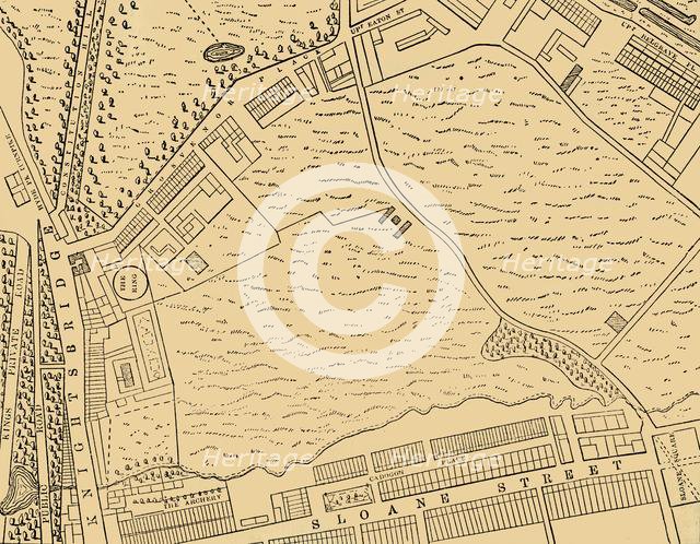 'Map of Belgravia, 1814', (c1876). Creator: Unknown.