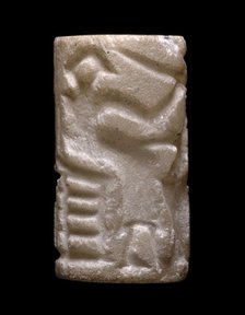 Cylinder Seal (Early Dynastic 'Human Activity' Scenes), ED II, 2750-2600 BC Artist: Unknown.