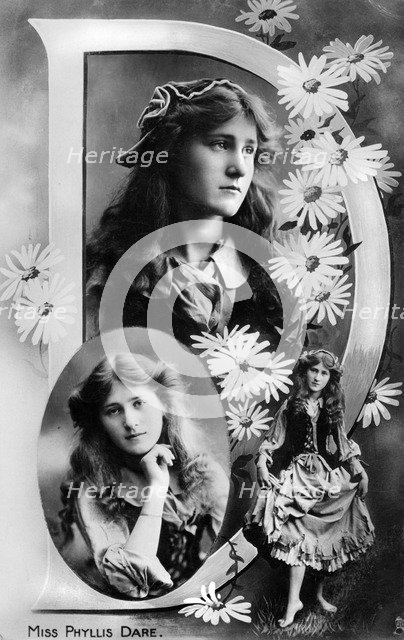 Phyllis Dare (1890-1975), English actress, 1905. Artist: Unknown
