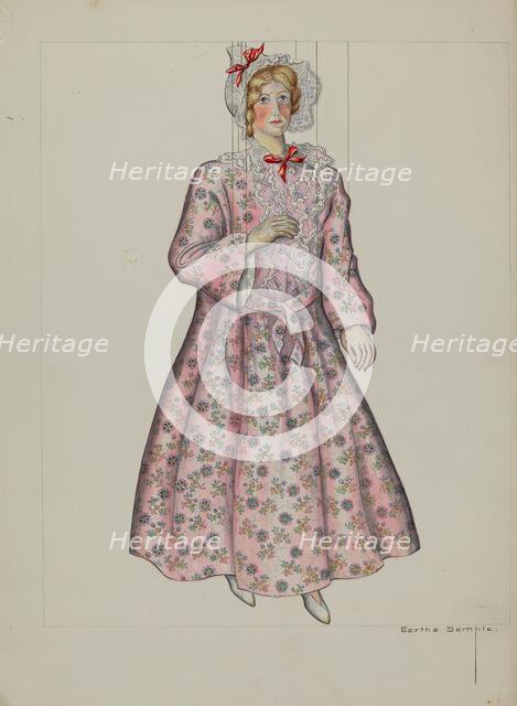 Puppet - "Mrs. Shelby", c. 1937. Creator: Bertha Semple.