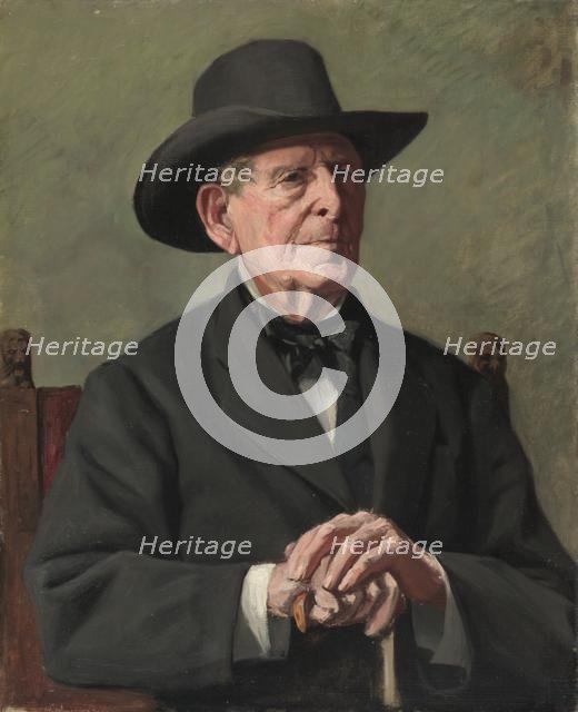 Portrait of an "Old Sea Captain", 19th century. Creator: Samuel Isham (American, 1855-1914).