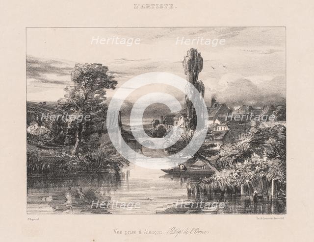 View taken at Alençon (Vue Prise à Alençon), 1839. Creator: Jules Dupré (French, 1811-1889).