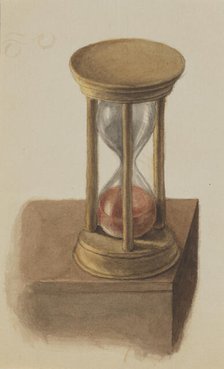 Untitled (Hourglass), ca. 1872-1874. Creator: Mary Vaux Walcott.