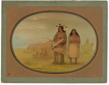 Riccarree Chief and His Wife, 1861/1869. Creator: George Catlin.