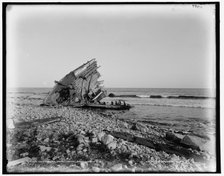 Old wreck, Point Judith, Narragansett, R.I., between 1880 and 1899. Creator: Unknown.