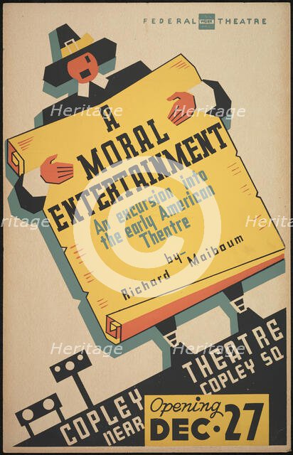 A Moral Entertainment, Boston, 1938. Creator: Unknown.