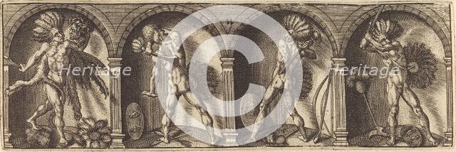 Les divers pourtraicts et figures XI, c. 1600. Creator: Master AD.