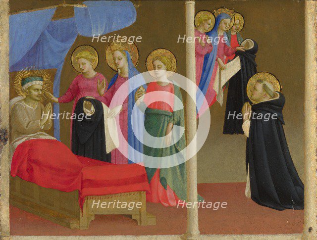 The Vision of the Dominican Habit, ca 1435. Artist: Angelico, Fra Giovanni, (Workshop)  