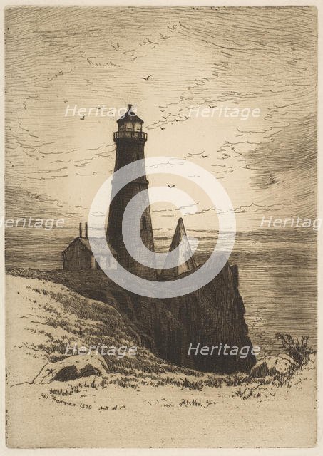 Lighthouse, 1880. Creator: Henry Farrer.