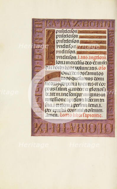 Decorated Text Page; Spinola Hours, about 1510-1520. Creator: Unknown.