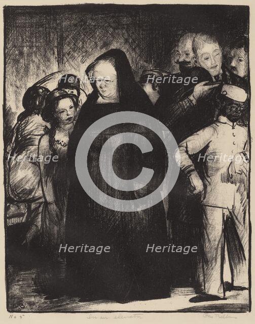 In an Elevator, 1916. Creator: George Wesley Bellows.