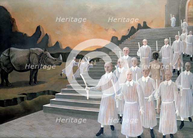 'The Rhino', c1850-1890. Artist: Stanislas Lepine