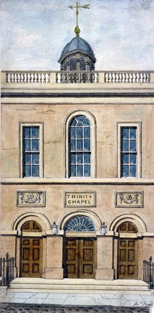 Trinity Chapel, Conduit Street, Westminster, London, 1801.                       Artist: Frederick Nash