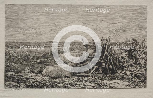 The Grape Harvest, 1865. Creator: Charles François Daubigny (French, 1817-1878); Alfred Cadart.