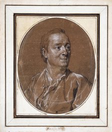 Portrait of Denis Diderot (1713-1784), 1767. Creator: Van Loo, Louis Michel (1707-1771).