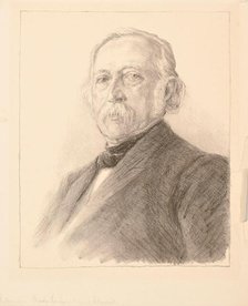 Portrait of Theodor Fontane (1819-1898), 1896. Creator: Liebermann, Max (1847-1935).