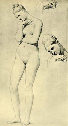 Studies for the figure of Stratonice, c1834-1840, (1943). Creator: Jean-Auguste-Dominique Ingres.