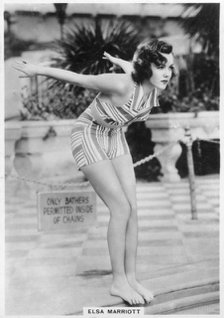 Elsa Marriott, actress, 1938. Artist: Unknown