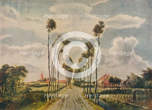 'The Avenue at Middelharnis', 1689. Artists: Meindert Hobbema, TC and EC Jack.