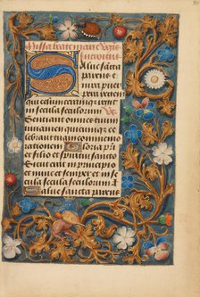 Decorated Initial S; Crohin-La Fontaine Hours, about 1480-1485 ?. Creator: Unknown.