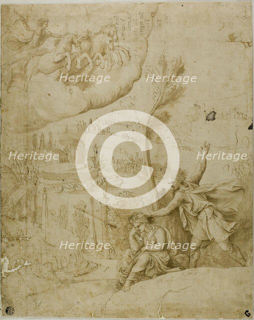 Study for the Omen of the Future Greatness of Augustus: Left Portion, n.d. Creator: Unknown.