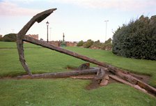 Anchors in Queen's Park, Fleetwood, Lancashire, 1999. Artist: P Williams