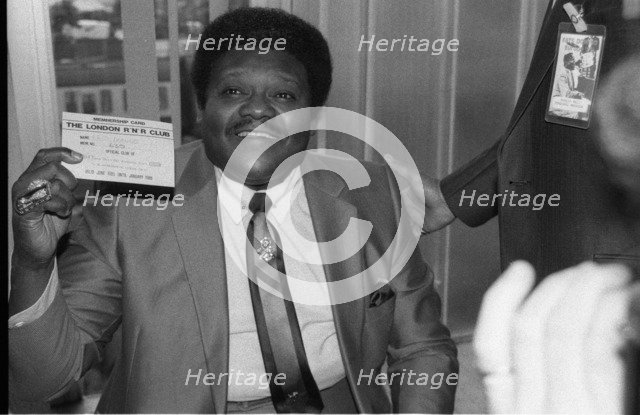 Fats Domino, Royal Festival Hall, London, 1985.  Artist: Brian O'Connor.