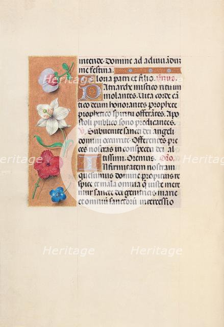 Hours of Queen Isabella the Catholic, Queen of Spain: Fol. 39v, c. 1500. Creator: Master of the First Prayerbook of Maximillian (Flemish, c. 1444-1519); Associates, and.