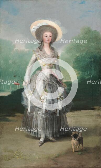 The Marquesa de Pontejos, c. 1786. Creator: Francisco Goya.