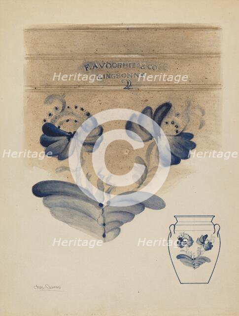 Crock, c. 1938. Creator: Charles Caseau.