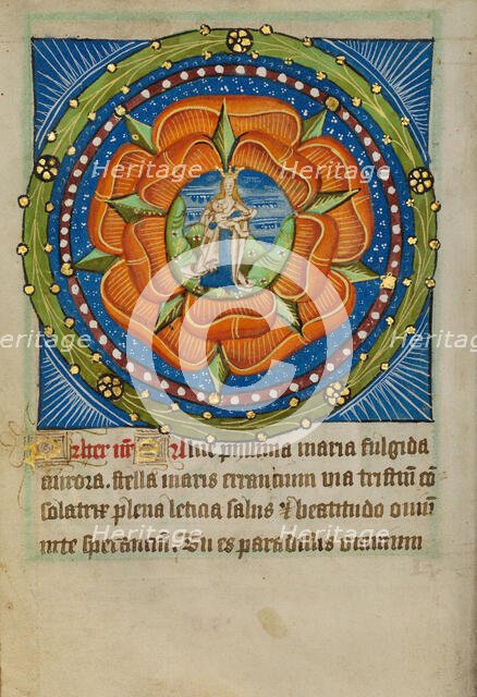 The Virgin and Child in a Red Rose, about 1480-1490. Creator: Unknown.