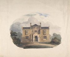 Design for a Tudoresque Villa, Elevation, 19th century. Creator: Anon.