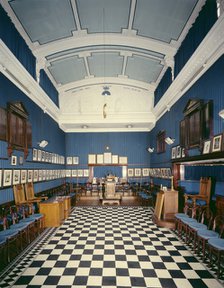 Interior view of the Masonic Hall, Pangbourne, Berkshire, 2000. Artist: JO Davies