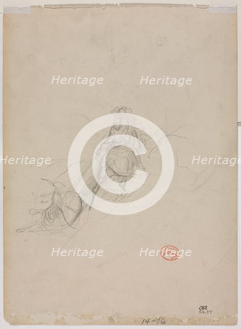 Sketch of Hunting Scene, c. 1868. Creator: Gustave Doré (French, 1832-1883).