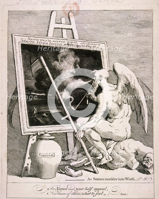'Time smoking a picture', 1761. Artist: William Hogarth