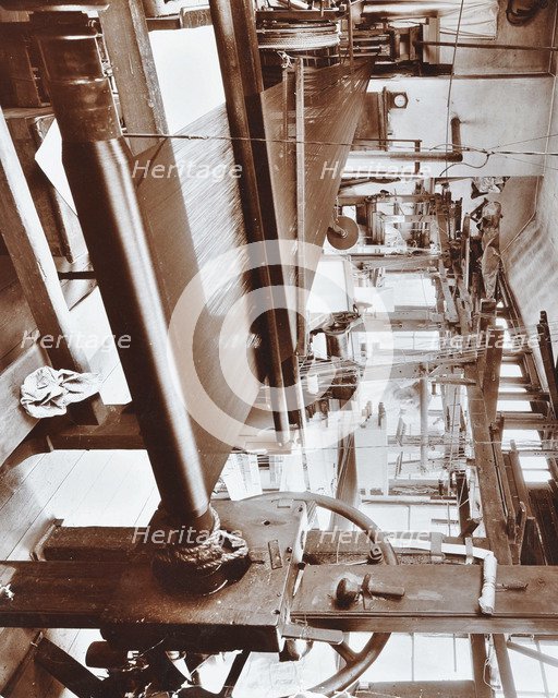 Spitalfields silk weaving industry, Alma Road, Bethnal Green, London, 1909. Artist: Unknown.