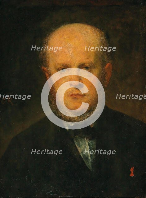 Portrait of Adolph Menzel (1815-1905), 1867. Creator: Ricard, Louis-Gustave (1823-1872).