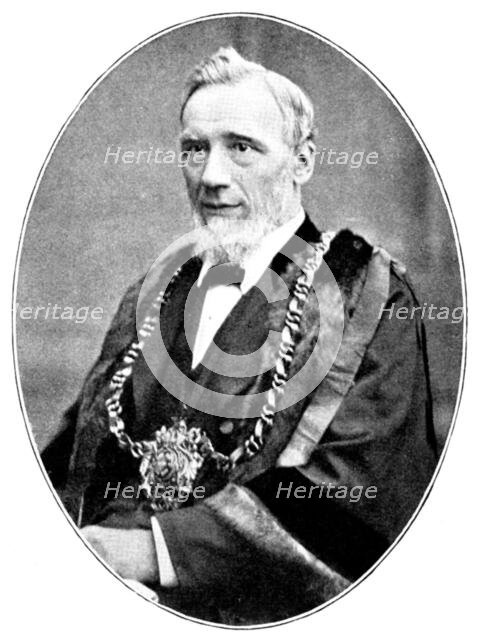 The Duke and Duchess of York at Sheffield: the Mayor of Sheffield, Mr. C. T. Skelton, 1895. Creator: George Meisenbach.