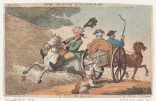 How to Pass a Carriage, June 11, 1808., June 11, 1808. Creator: Thomas Rowlandson.