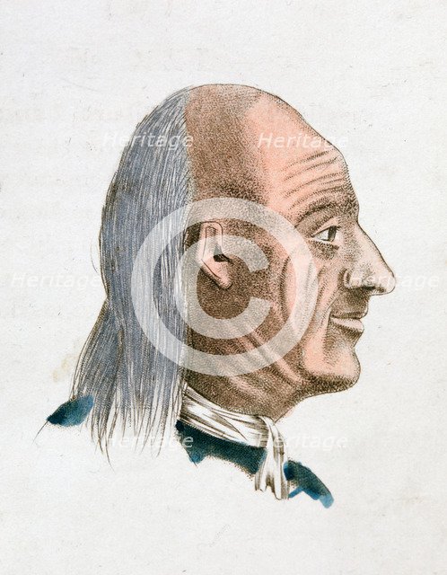 The facial characteristics of a jovial and kind person, 1808. Artist: Johann Kaspar Lavater