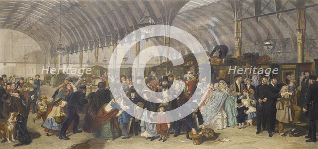 The Railway Station, 1866. Creator: Frith, William Powell (1819-1909).