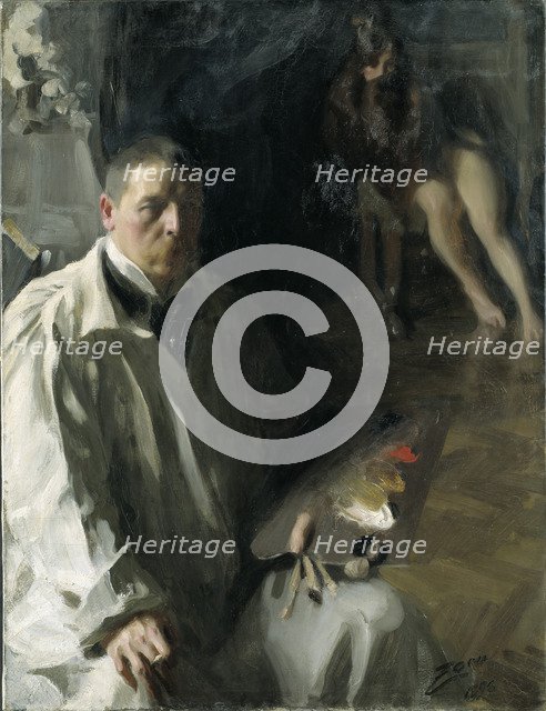 Self-portrait with Model.