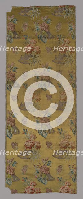Panel (Dress Fabric), France, 1701/25. Creator: Unknown.