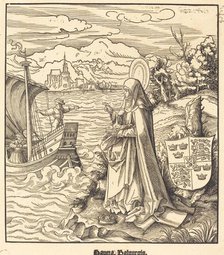 Saint Walpurgis, 1516/1518. Creator: Leonhard Beck.