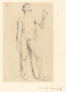 Jünglingsakt (Young Male Nude), 1905. Creator: Lovis Corinth.