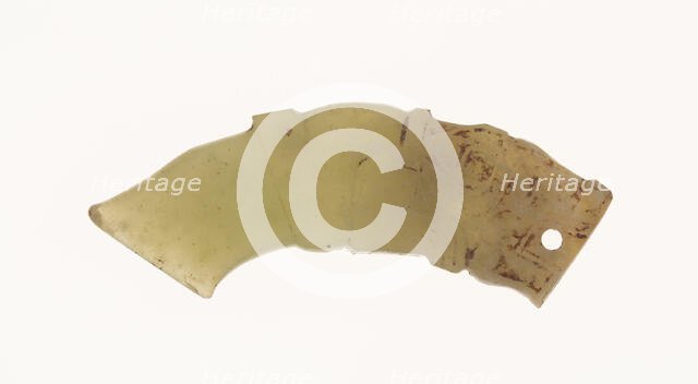 Dragon Pendant with Small Blade, Shang period, 13th-11th century B.C. Creator: Unknown.